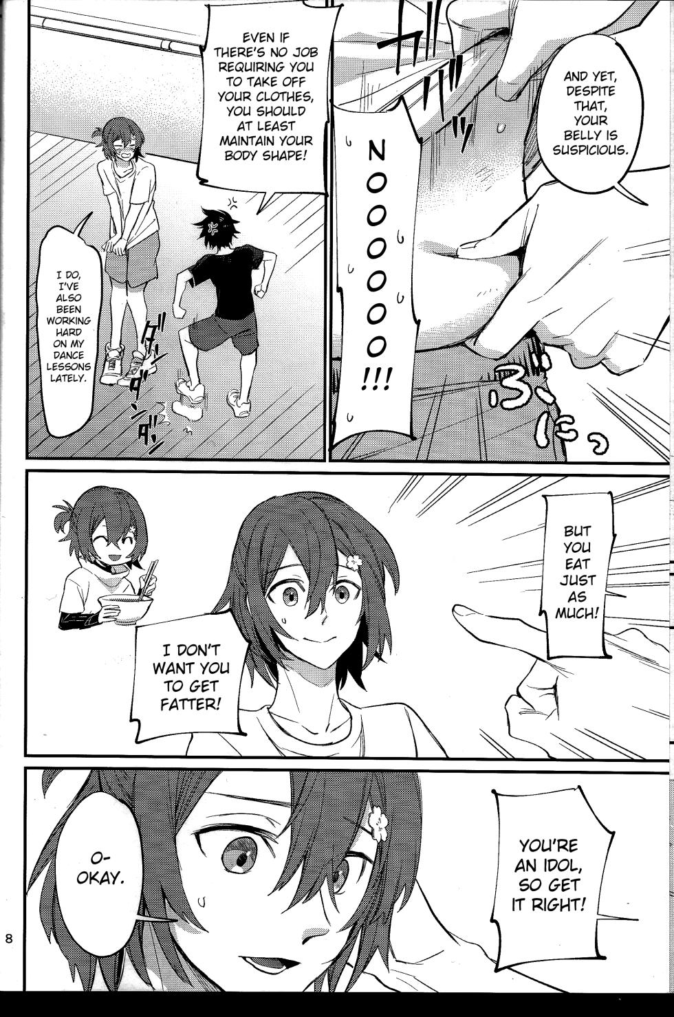 (Tadaima Haishinchu!) [Monjin (Samonji Monji)]  Diet  Koujou Kikan Genryou Hen | Diet Improvement Phase Weight-Loss Part  (Hanasaki Miyabi, Kageyama Shien) [English] - Page 7