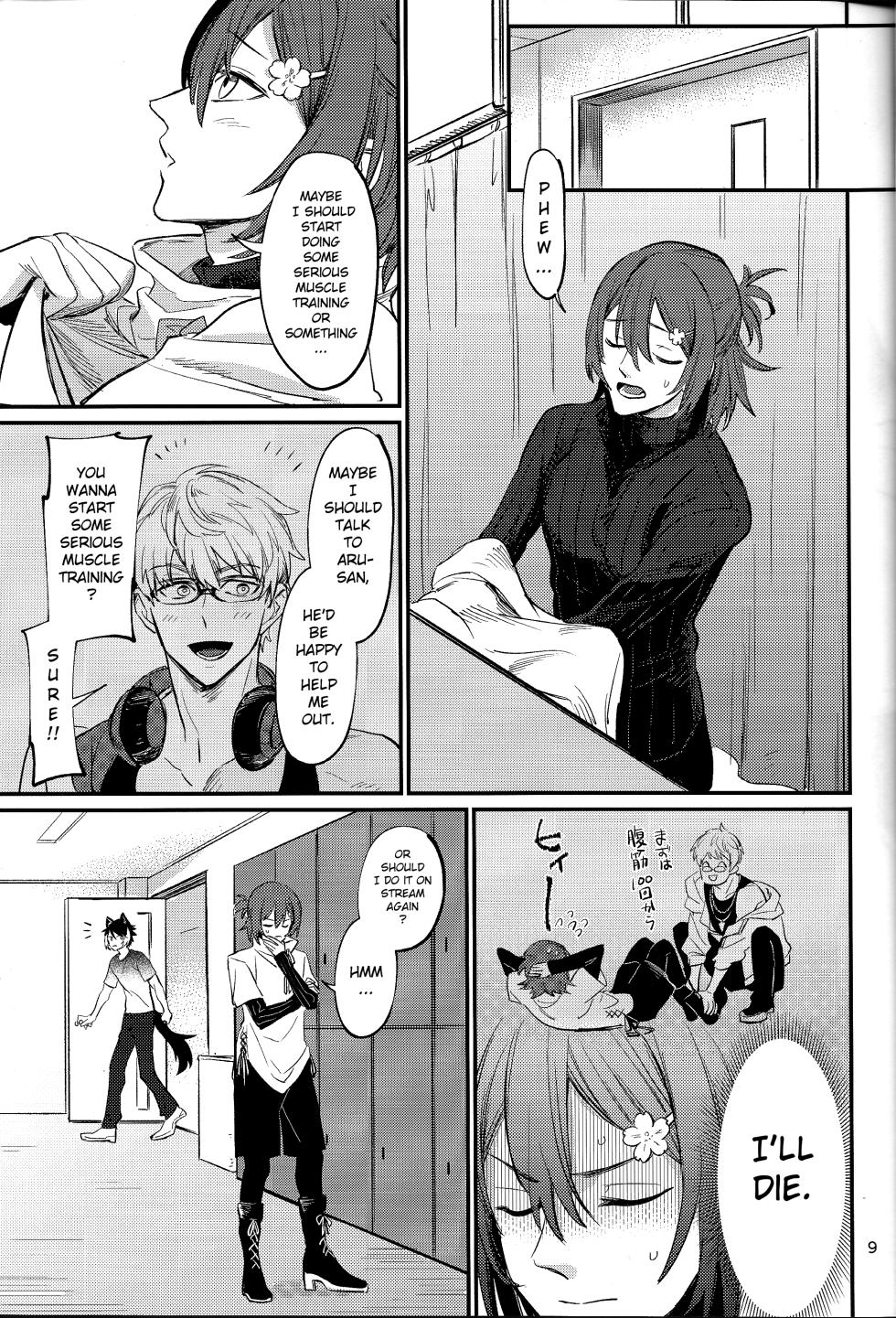 (Tadaima Haishinchu!) [Monjin (Samonji Monji)]  Diet  Koujou Kikan Genryou Hen | Diet Improvement Phase Weight-Loss Part  (Hanasaki Miyabi, Kageyama Shien) [English] - Page 8