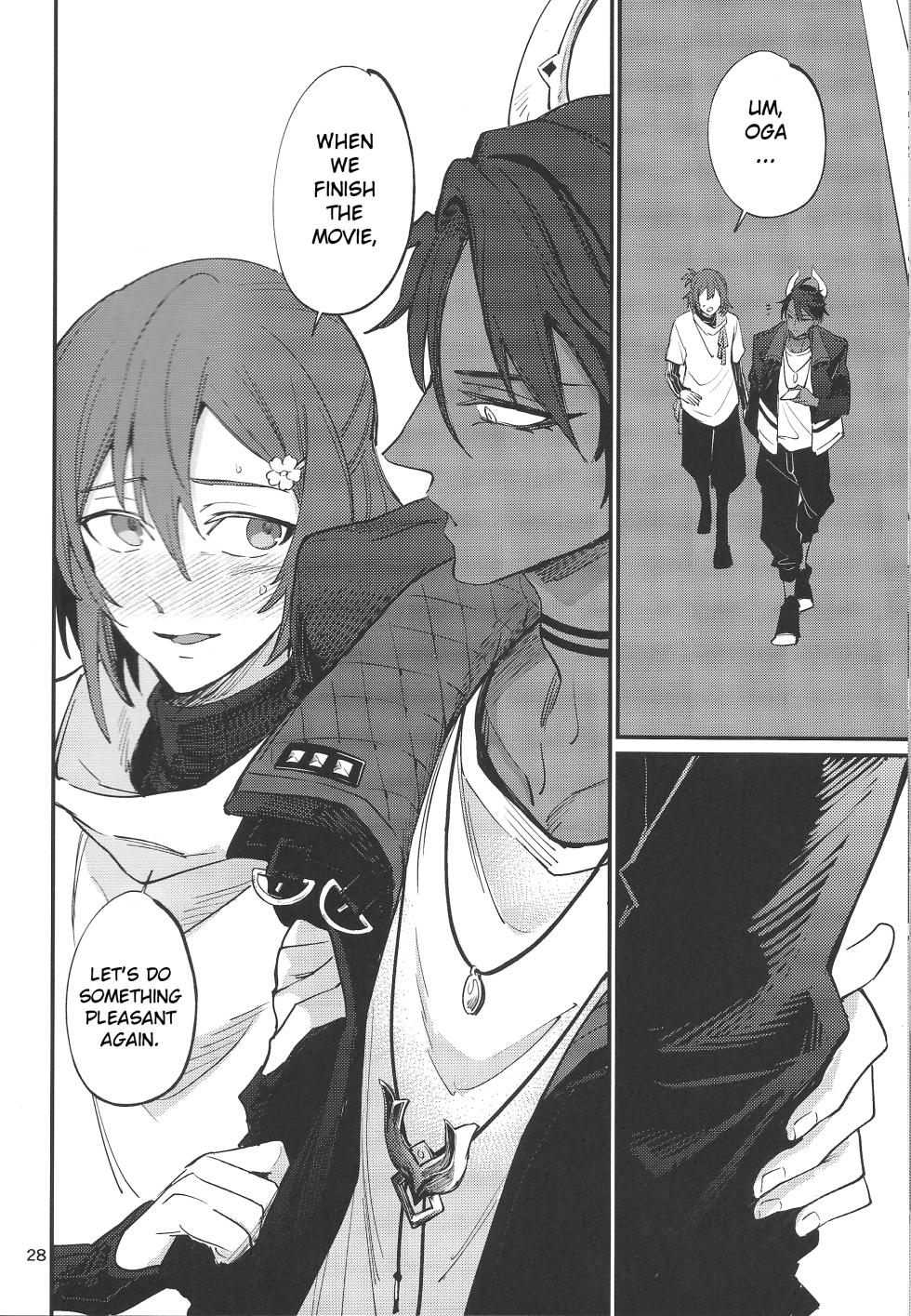 (SUPERKansai29) [Monjin (Samonji Monji)]  Diet  Koujou Kikan KinTra Hen | Diet Improvement Phase. Work-out Part  (Hanasaki Miyabi, Kageyama Shien) [English] - Page 27