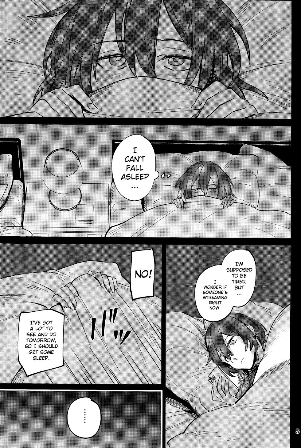 (Tadaima Haishinchu! 5) [Monjin (Samonji Monji)]  Tabi wa Michizure (Hanasaki Miyabi, Kageyama Shien) [English] - Page 4