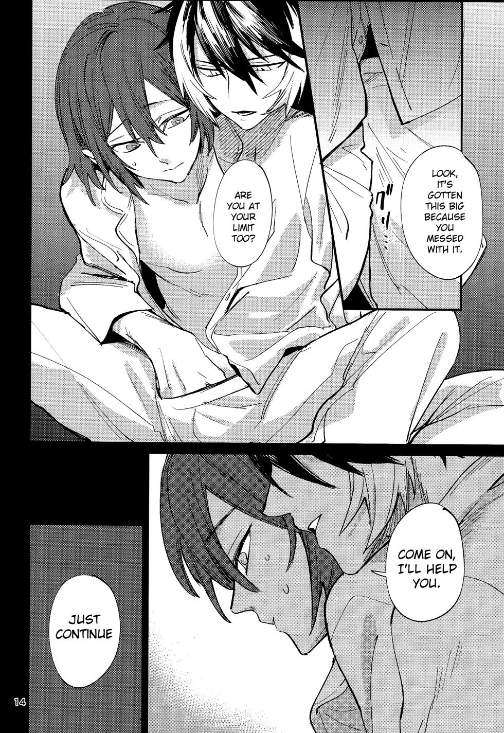 (Tadaima Haishinchu! 5) [Monjin (Samonji Monji)]  Tabi wa Michizure (Hanasaki Miyabi, Kageyama Shien) [English] - Page 13