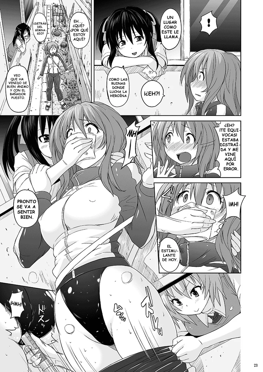 [Nyanko Batake (Murasaki Nyaa)] Muchi Muchi Pinch Kyouei Mizugi [Spanish] [Digital] - Page 22