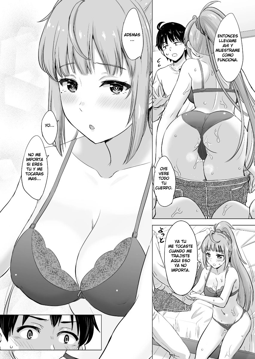 [studio A (Inanaki Shiki)] Dokyusei-tachi to no Sukoshi Ibitsu na Nikutai Kankei. - Yumiko miura & Saki kawasaki each have sex with Hachiman. (Yahari Ore no Seishun Love Come wa Machigatteiru.) (Spanish) - Page 17
