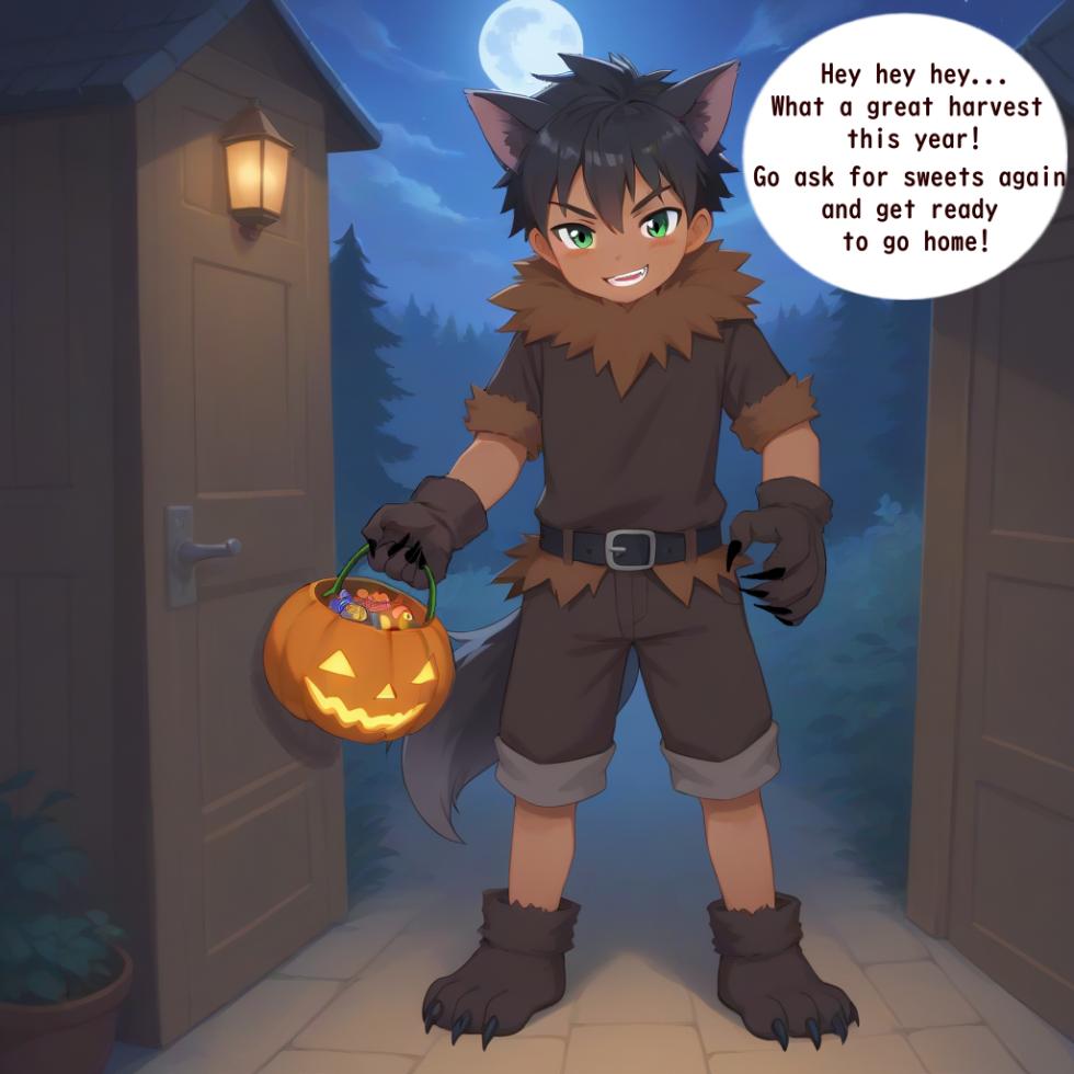 [PIXIV] Takaya Kobayashi's Trick-or-treat(Ongoing) [AI Generated] - Page 1