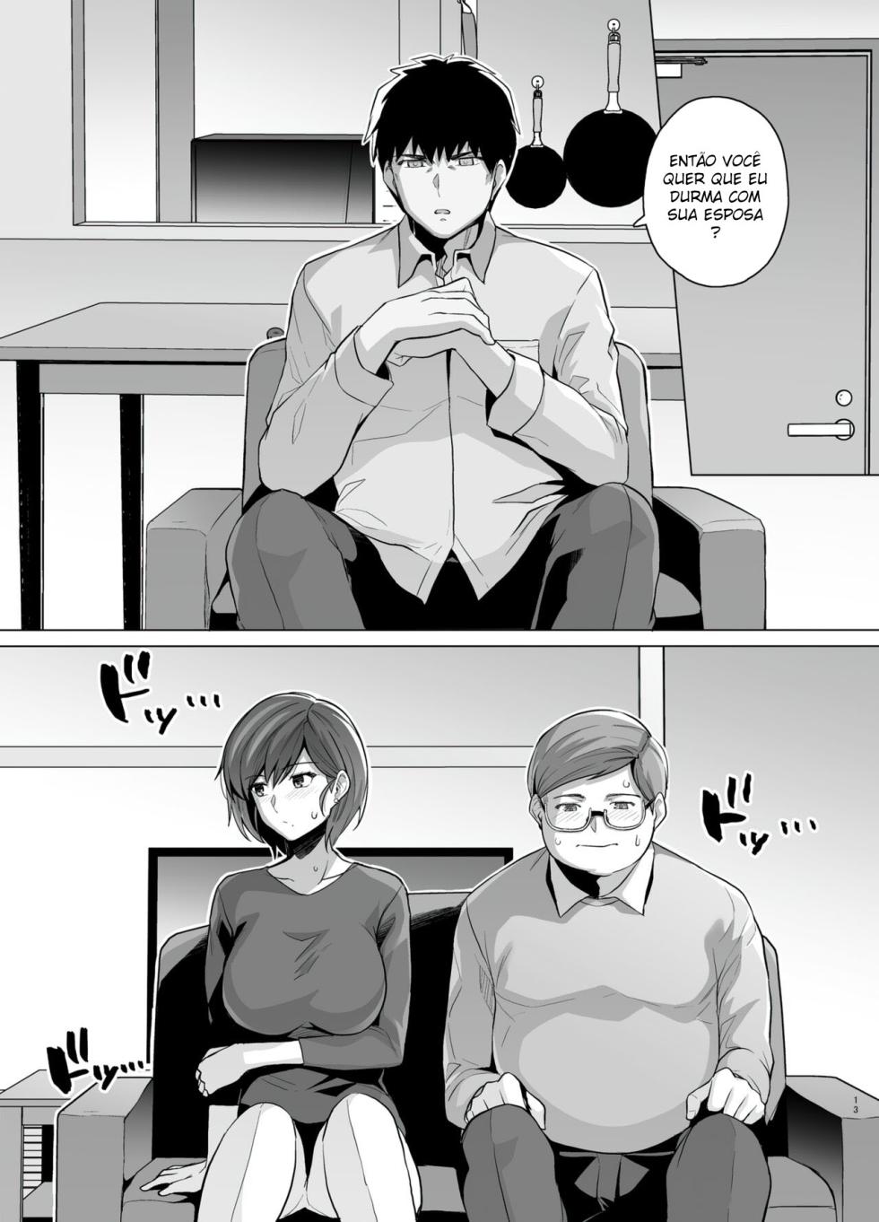 [Royal Bitch (Haruhisky)] Tsuma ga, Tanin no Mesu ni Naru made. -Shortcut  Kyonyuu Tsuma Sasaki Misaki Hen- | Até Que Minha Esposa Se Torne A Fêmea de Outro Homem. ―A Esposa Peituda de Cabelo Curto: Edição de Sasaki Misaki― [Portuguese-BR]  [Decensored] [Digital] - Page 15