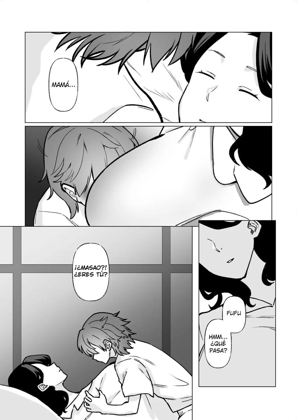 [Katano Chika] Kioku no Bus-tei de -Musuko to Ochiru Yoru- (Megane Nashi) | La Noche que me Entregué a mi Hijo en la Parada del Bus (Versión Sin Lentes) [Spanish] [Hell Translations] - Page 14