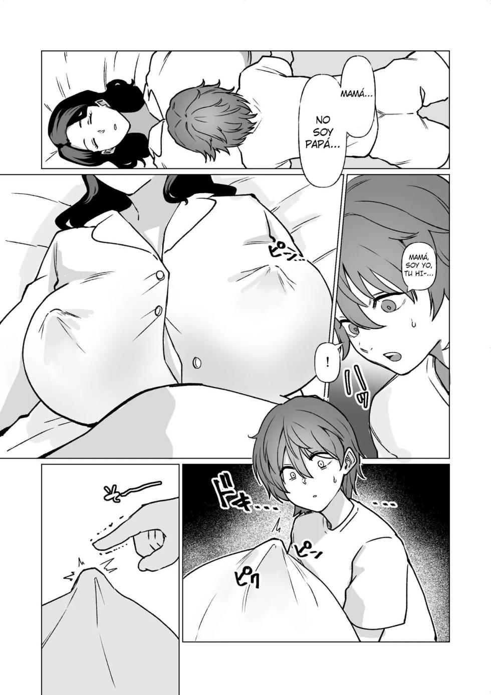 [Katano Chika] Kioku no Bus-tei de -Musuko to Ochiru Yoru- (Megane Nashi) | La Noche que me Entregué a mi Hijo en la Parada del Bus (Versión Sin Lentes) [Spanish] [Hell Translations] - Page 15