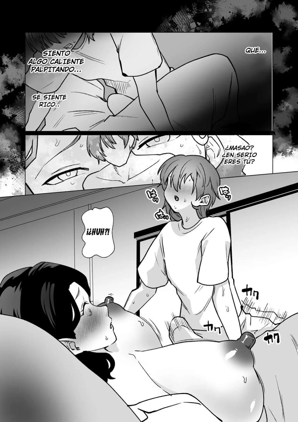 [Katano Chika] Kioku no Bus-tei de -Musuko to Ochiru Yoru- (Megane Nashi) | La Noche que me Entregué a mi Hijo en la Parada del Bus (Versión Sin Lentes) [Spanish] [Hell Translations] - Page 18