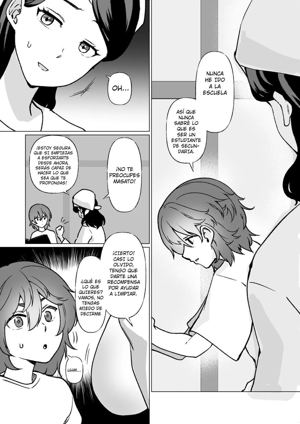 [Katano Chika] Kioku no Bus-tei de -Musuko to Ochiru Yoru- (Megane Nashi) | La Noche que me Entregué a mi Hijo en la Parada del Bus (Versión Sin Lentes) [Spanish] [Hell Translations] - Page 28