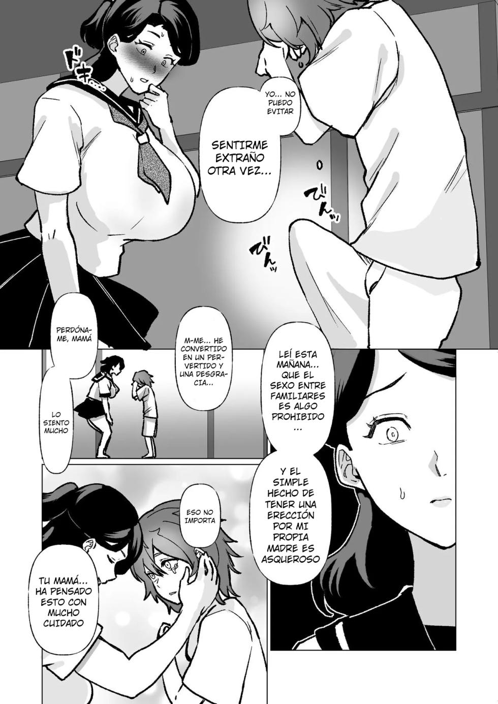 [Katano Chika] Kioku no Bus-tei de -Musuko to Ochiru Yoru- (Megane Nashi) | La Noche que me Entregué a mi Hijo en la Parada del Bus (Versión Sin Lentes) [Spanish] [Hell Translations] - Page 36