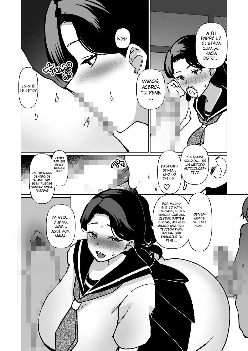 [Katano Chika] Kioku no Bus-tei de -Musuko to Ochiru Yoru- (Megane Nashi) | La Noche que me Entregué a mi Hijo en la Parada del Bus (Versión Sin Lentes) [Spanish] [Hell Translations] - Page 38