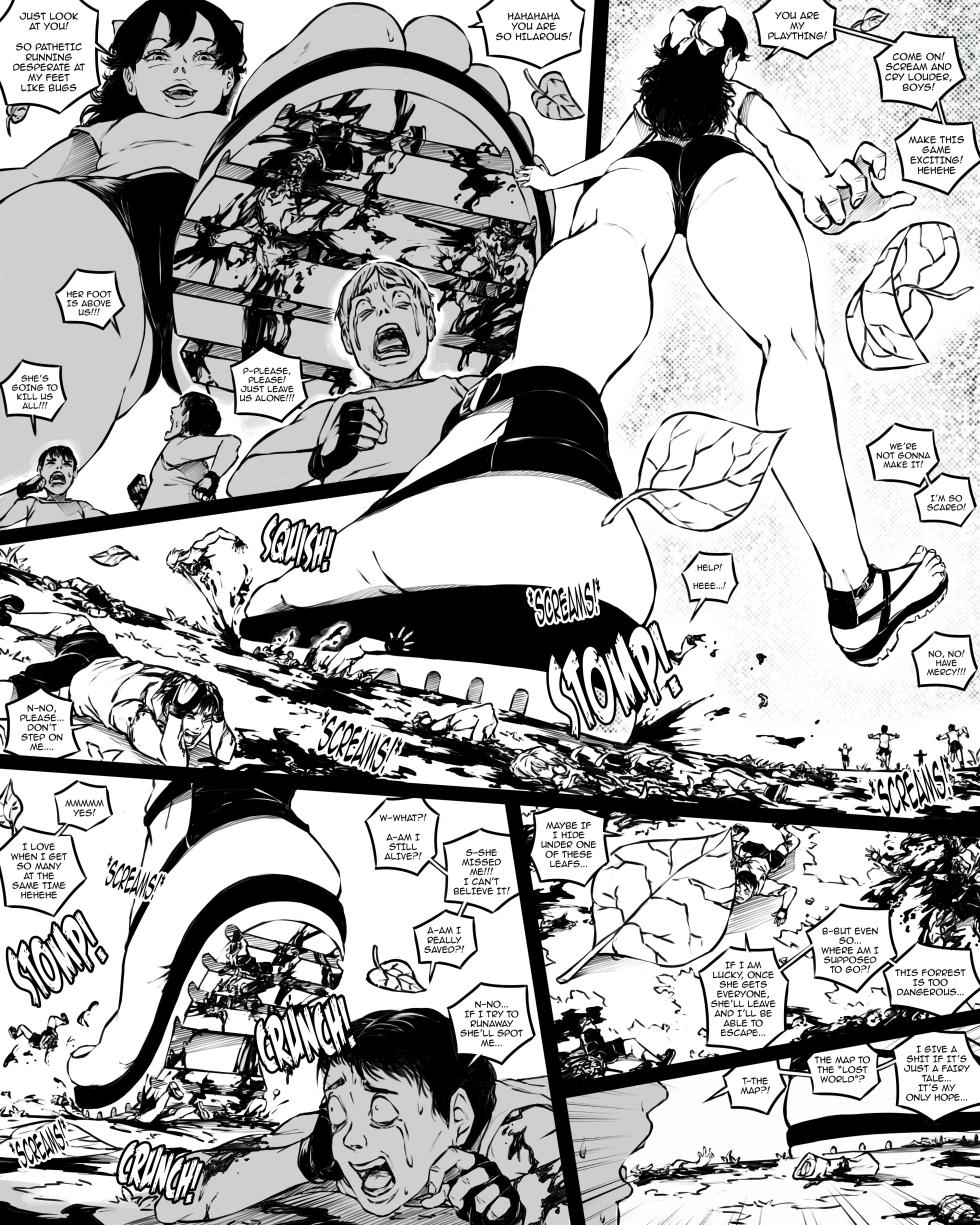 [SWGTSdrawing] Giantess Boarding School - The Tiny Village - Page 4