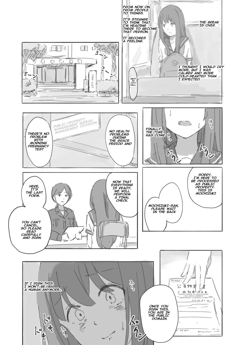 [Yukimaruya (Yukimuramaru)] Kouyuubutsu Shoujo Gaiden Natsu no Owari ni + Kouyuubutsu o Tsukatta OnaSuppo-an ~Doujinshi Okuchi Houshi Hen~ | Public Property Sex Slave Girl Spin-off: At the End of Summer + Ona Support Proposal Using Public Property ~Doujinshi Mouth Service Edition~ [English] [MTL] [Digital] - Page 8