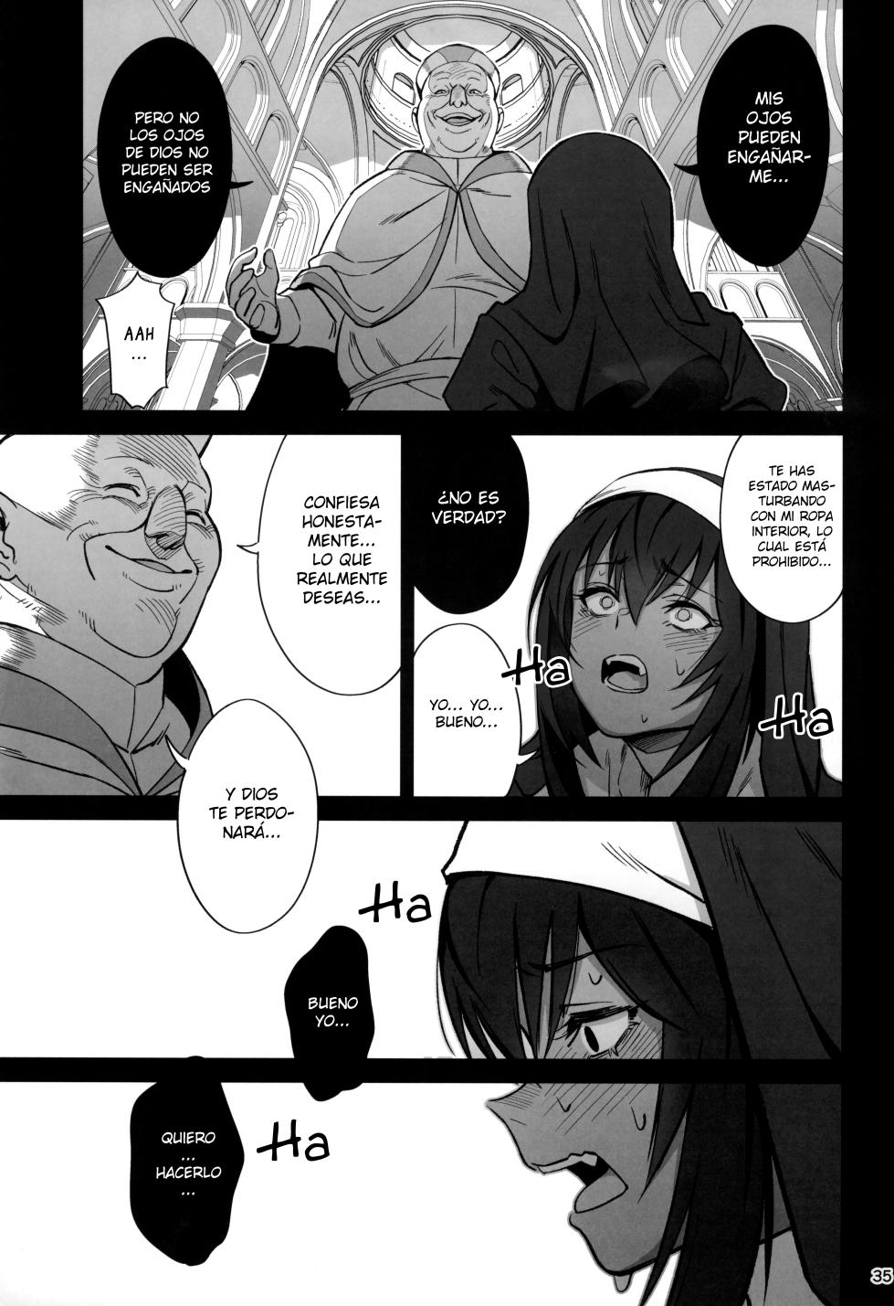 (C104) [Dokudami (Okita Ababa)] Mori o Mamoru Ookami Shoujo ga Inkou Shisai ni NTRreta Hanashi  [Spanish] [Hellsing Scans] - Page 35