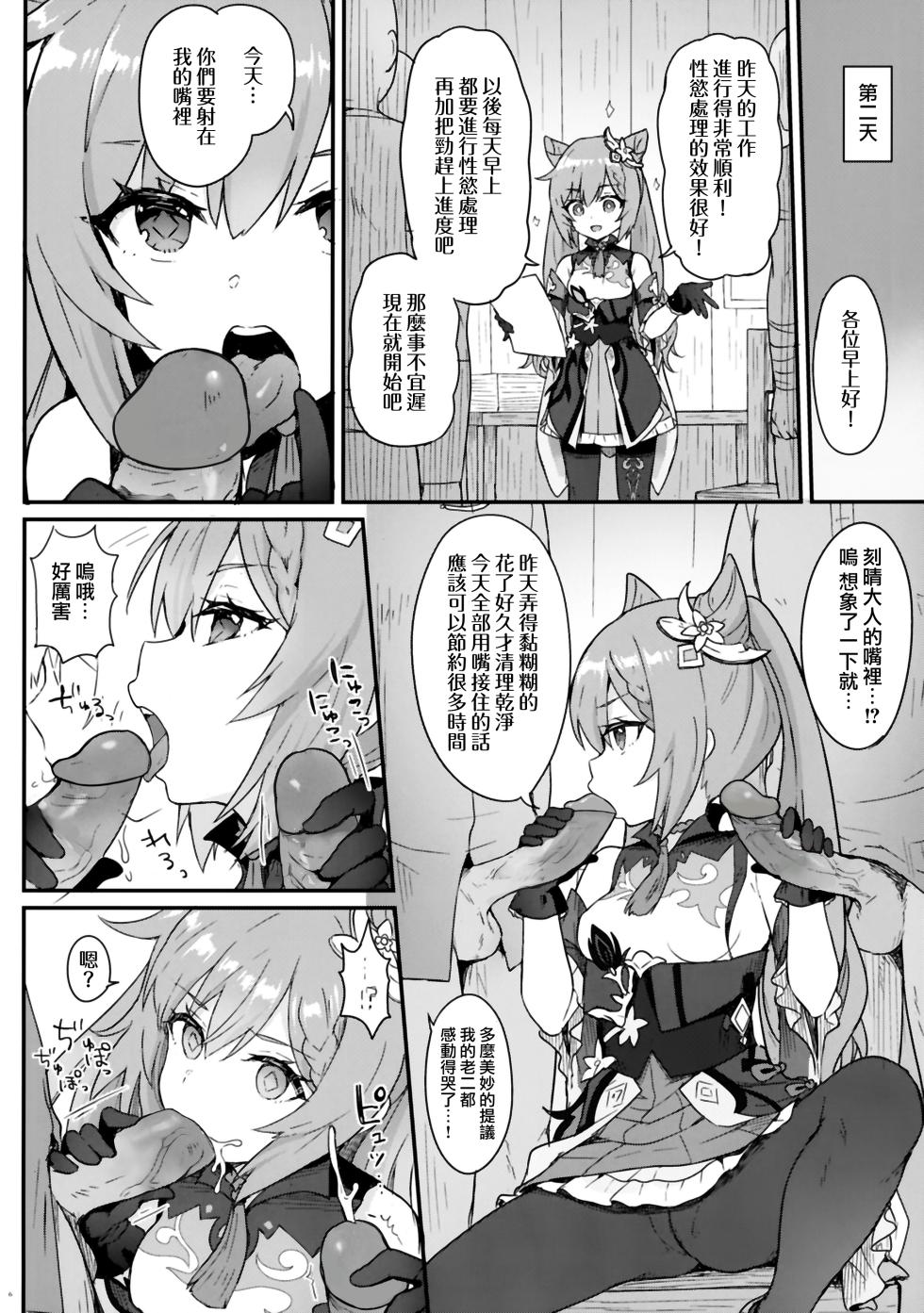 [Wasabi Mochi (Momosawa)] Keqing-chan ga Buka o Shigokimakuru Hon. (Genshin Impact) [Chinese] [Decensored] - Page 7