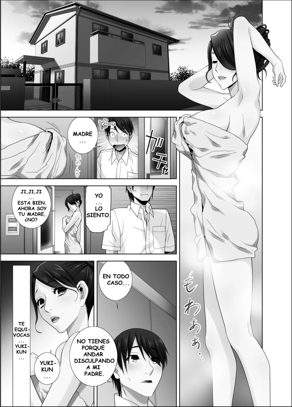 [DM-FC (Shinobu Tanei)] Matabiraki Haha Shimai Taisetsu a Osananajimi no Shimai wa Ore no Kuzu Oyaji ni Ana o Sasageru... | Mi Amada Amiga de la Infancia Terminó Entregándose al Miserable de Mi Padre, Lo Mismo que Su Madre y Hermana... [Spanish] [Tratante] - Page 34