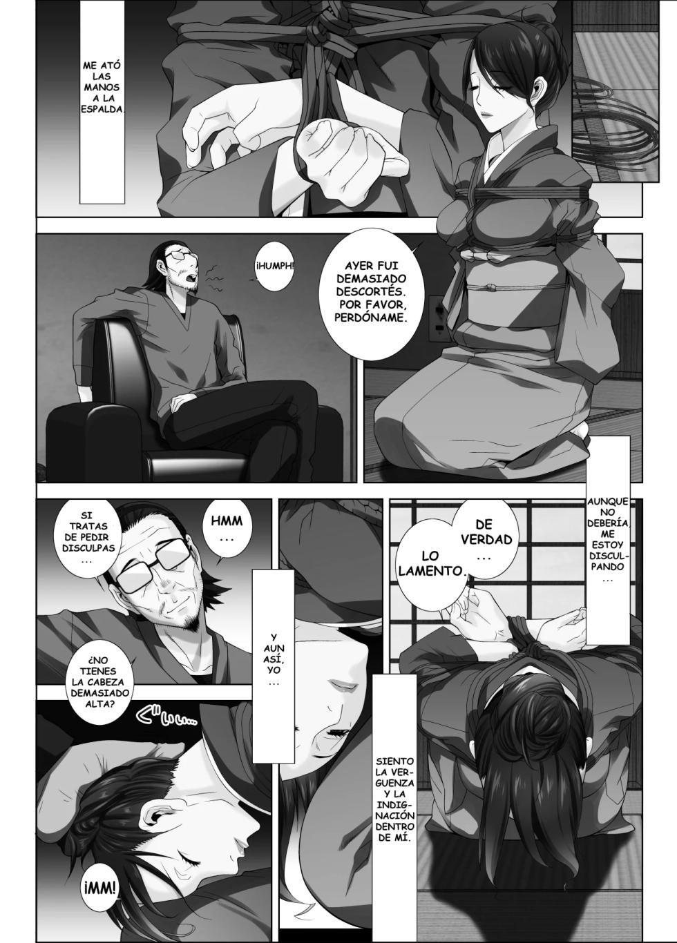 [DM-FC (Shinobu Tanei)] Matabiraki Haha Shimai Taisetsu a Osananajimi no Shimai wa Ore no Kuzu Oyaji ni Ana o Sasageru... | Mi Amada Amiga de la Infancia Terminó Entregándose al Miserable de Mi Padre, Lo Mismo que Su Madre y Hermana... [Spanish] [Tratante] - Page 36