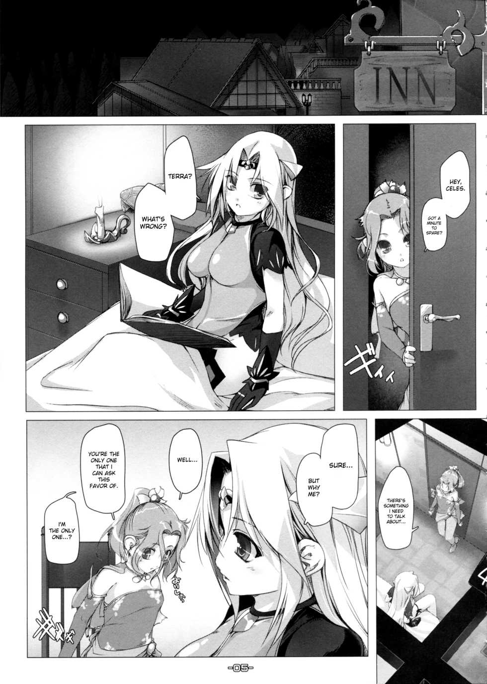 (C78) [Alem Gakan (Kirishima Satoshi)] Wasurenai de Ultima Buster (Final Fantasy VI, Seiken Densetsu 3) [English] [desudesu] - Page 5