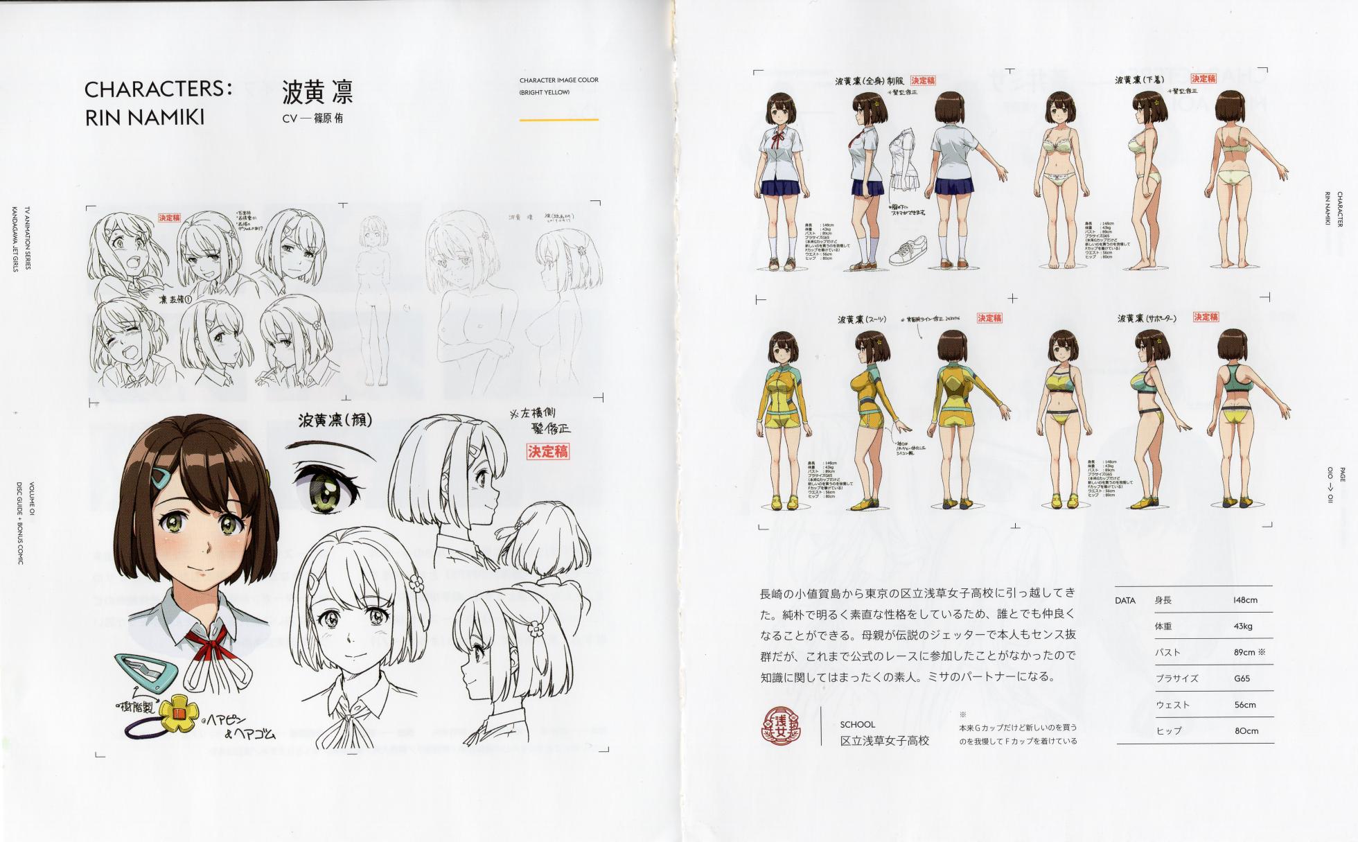 Kandagawa JET GIRLS DVD Bonus Booklets - Manga + Character Art - Page 21