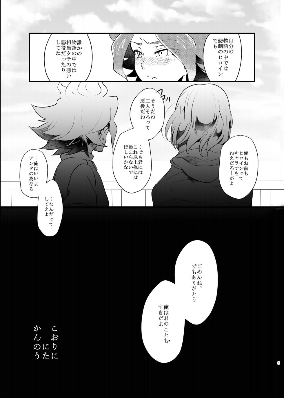 [monotone (Monomorai Monoto)] Koori ni Nita Kannou (Inazuma Eleven) [Digital] - Page 4