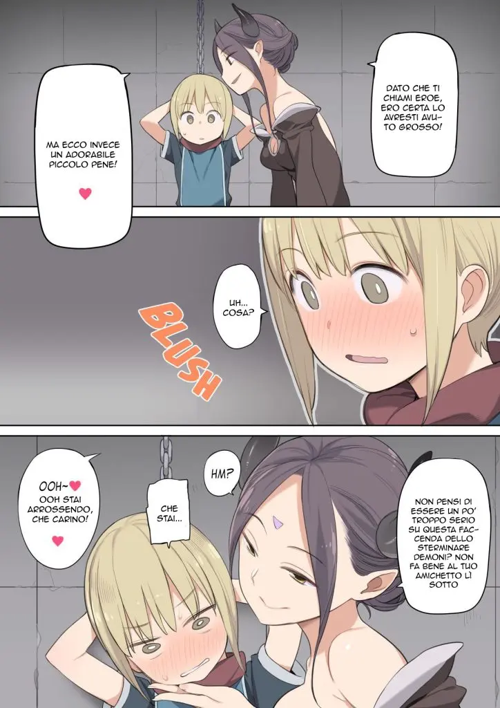 Toraware Yuusha To Maou (Onna) To Elf | Una Sconfitta Piacevole [Italian] - Page 4