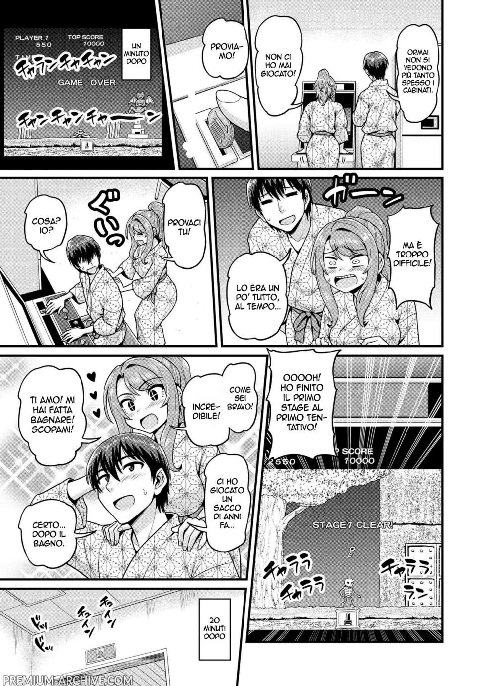 [Chimamire Yashiki (Gachonjirou)] Game Tomodachi no Onnanoko to Onsen Ryokou de Yaru Hanashi NTRver. | Scopate con la ragazza gamer alle terme NTRver. [Italian] - Page 10