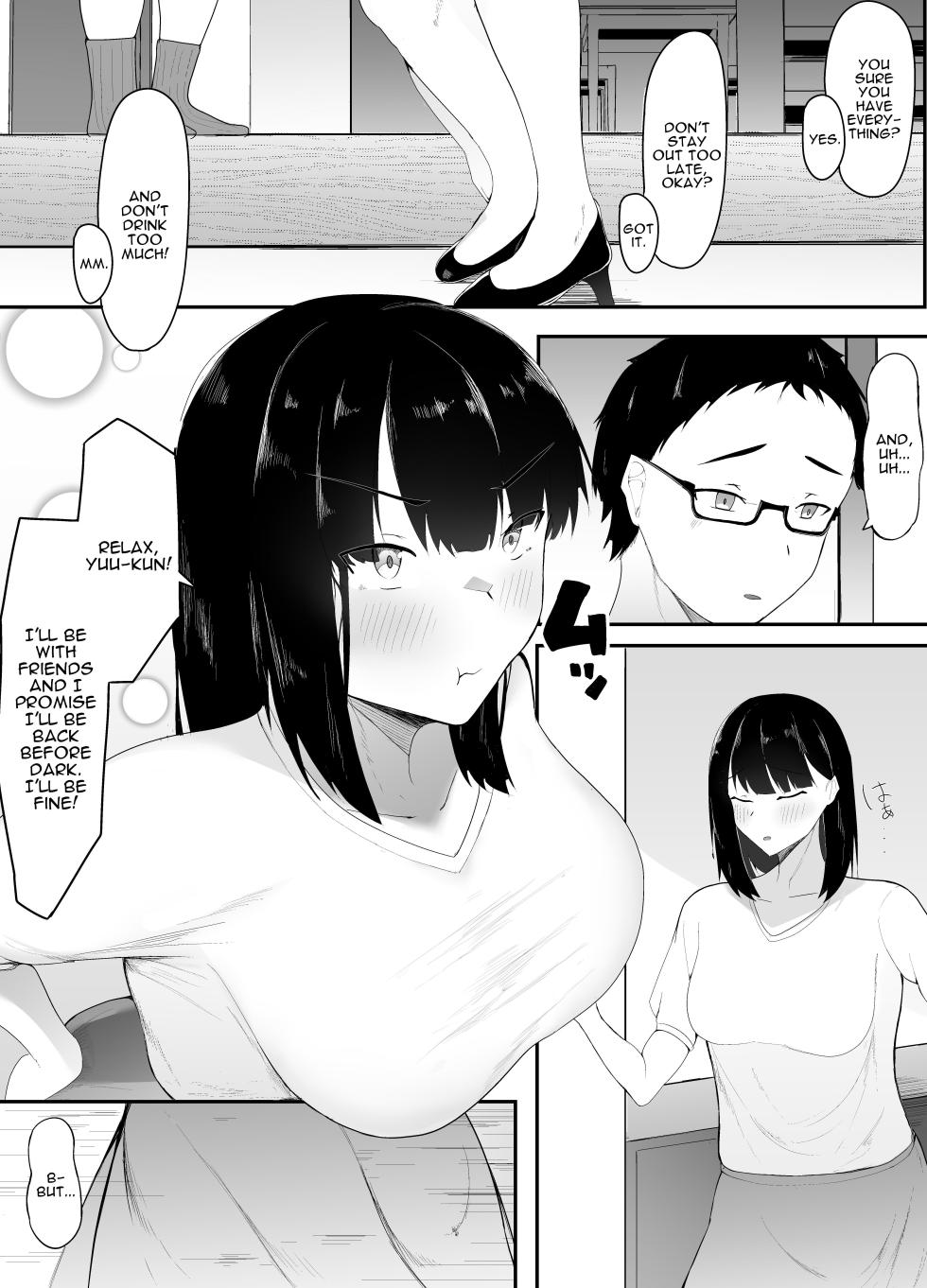 [Ikki Ichiyuu] Sei no Mezame ~Dousoukai de Saikai Shita Otoko ni Netorareru~ | Sexual Enlightenment ~Cucked By A Guy At My Reunion~ [English] [Darg777 Translations] - Page 2