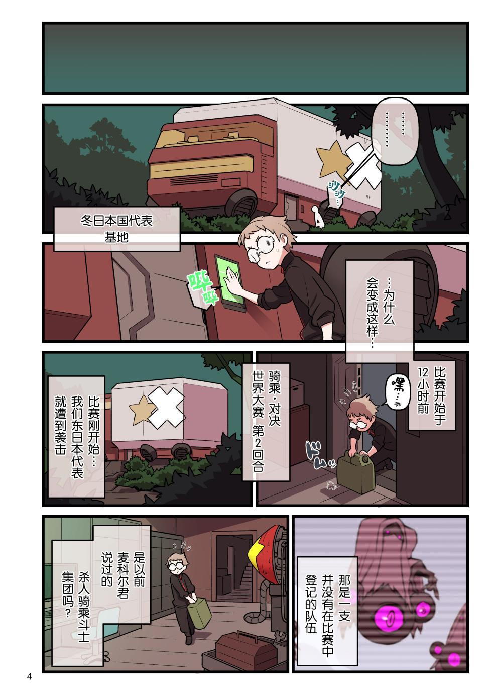 [核座頭市 (核座頭)] 超電動!!ライド・バトル『世界大会』編 [DL版] [魂之挽歌出资汉化] [Digital] - Page 4