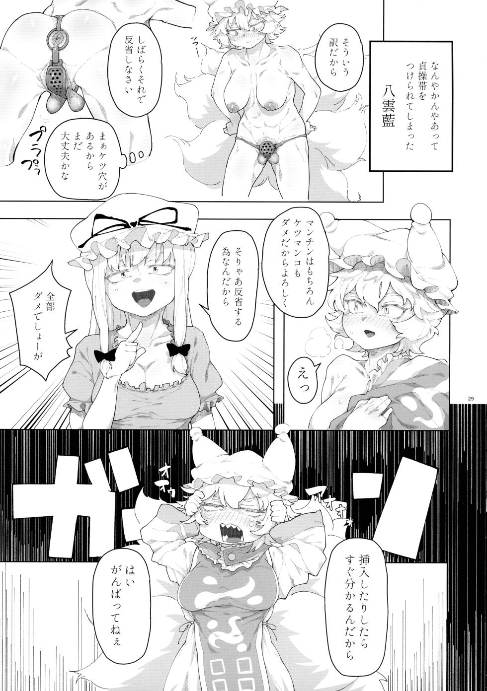 (Kouroumu 20) [Nuigurumiya-san (Various)] Touhou Futanari Shaseikanri Goudou-shi (Touhou Project) - Page 28
