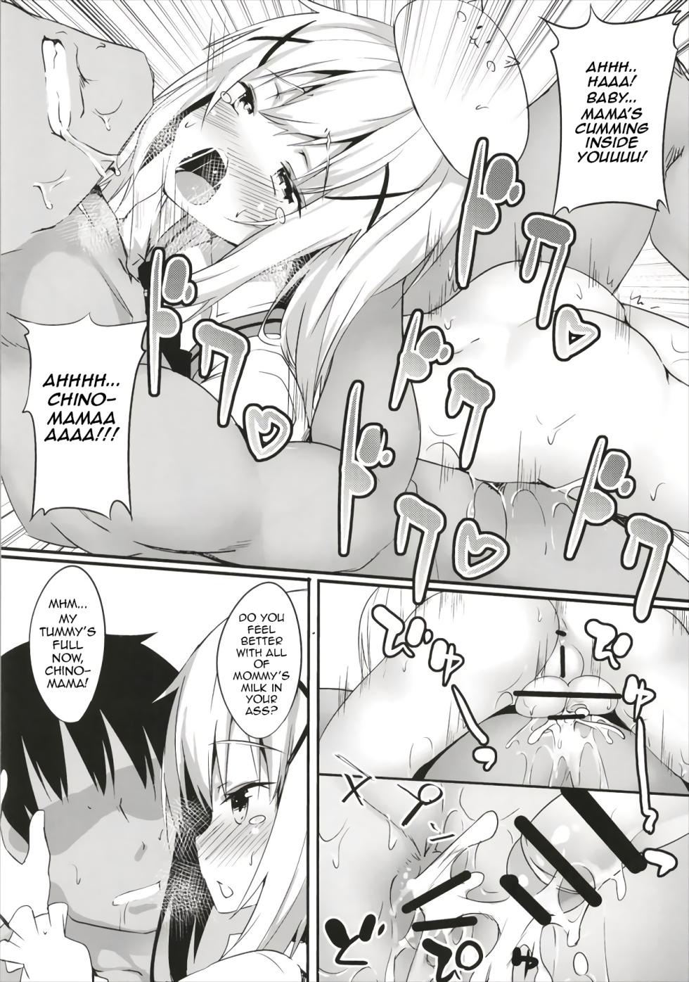 (Futaket 13.5) [Wisteria (Fujihan)] Chino Mama no Semen de Ikuji desu ka? | Can you raise a baby on Chino Mama's Semen? (Gochuumon wa Usagi Desu ka?) [English] - Page 18