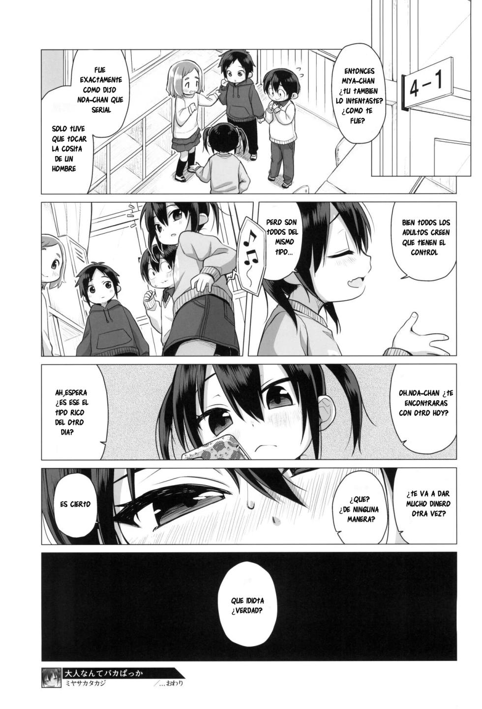 [Shichiten Battou (Miyasaka Takaji)] Otona nante Baka bakka | Los Adultos Son Idiotas [Spanish] [Ice Cream] [Digital] - Page 20