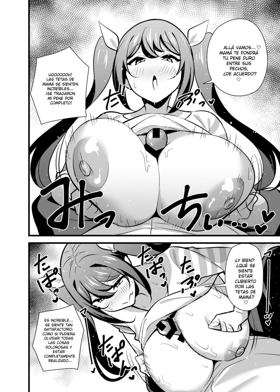 [Circle Tokomaya (Tokomaya Keita)] Kaisha no Kibishii jo Joushi ga Kyuujitsu Joji-fuku o Kite Kodomo-tachi to Asondeta Ken ni Tsuite ~Mesugaki Mama Hen~ | Mi Estricta Jefa Se Viste De Forma Femenina En Sus Días Libres ~Edición Mamá~ [Spanish] [HollowScan] [Digital] - Page 9