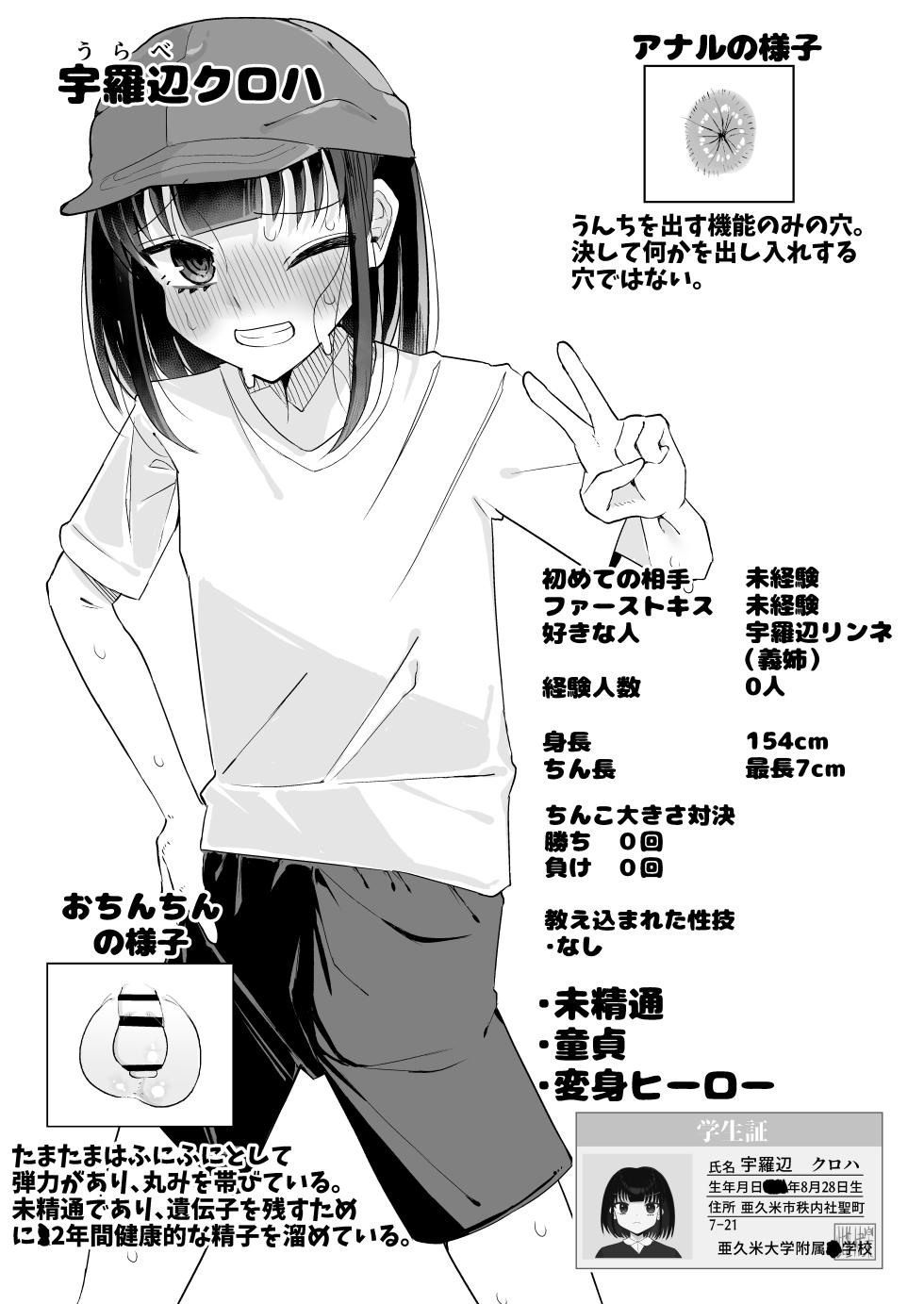 [Chirisiya (Chirisiya Kouetsu)] Shotagaki Henshin Hero VS Warui Futanari Onee-san ~Doutei Yori Saki ni Anal Shojo Sotsugyou de Mesu Ochi Haiboku!~ - Page 3