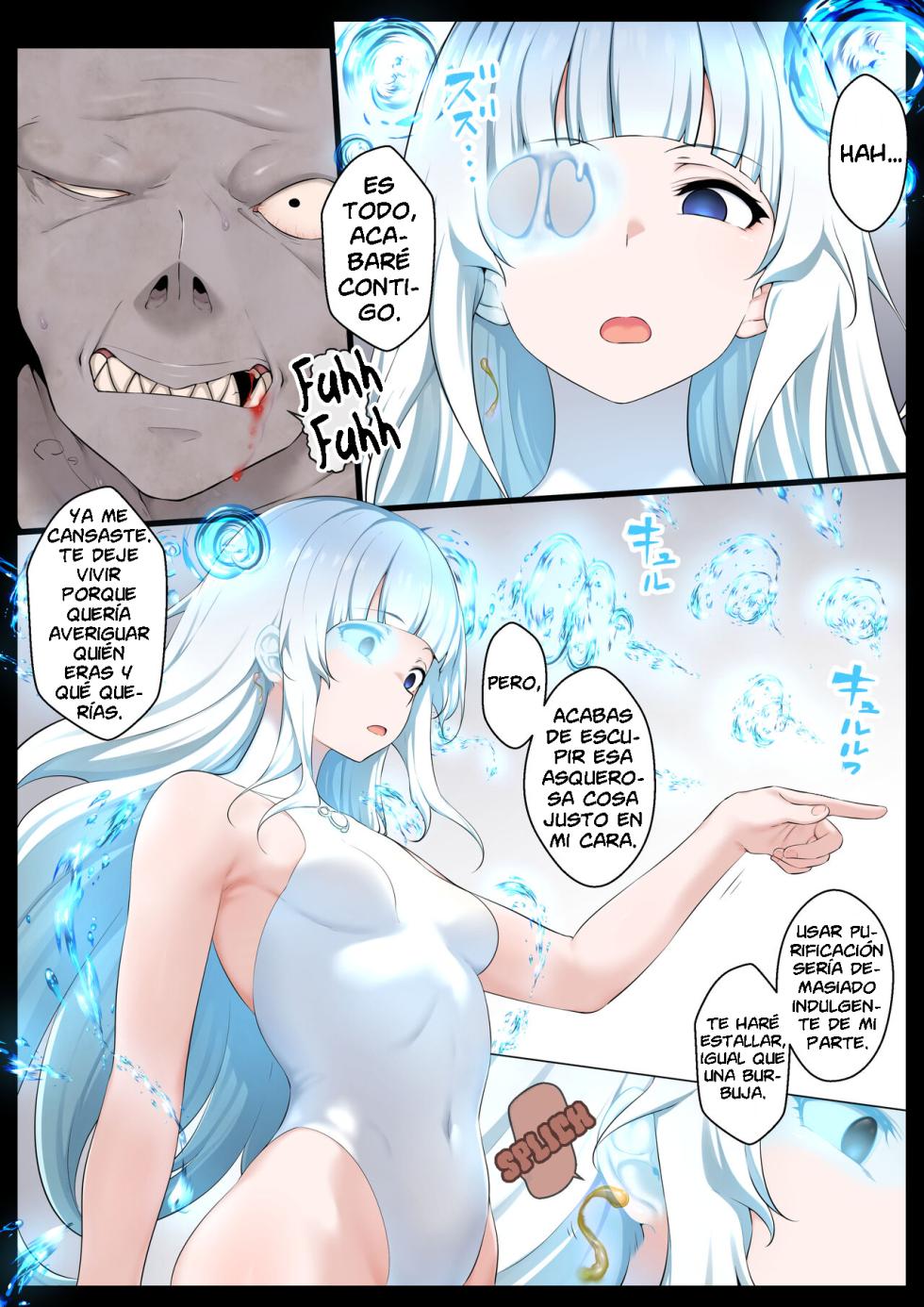 [Semakute Kurai (Kyouan)] Mizu no Mahou Shoujo VS Slime Kaijin | La Chica Mágica del Agua VS El Monstruo de Slime [Spanish] - Page 9