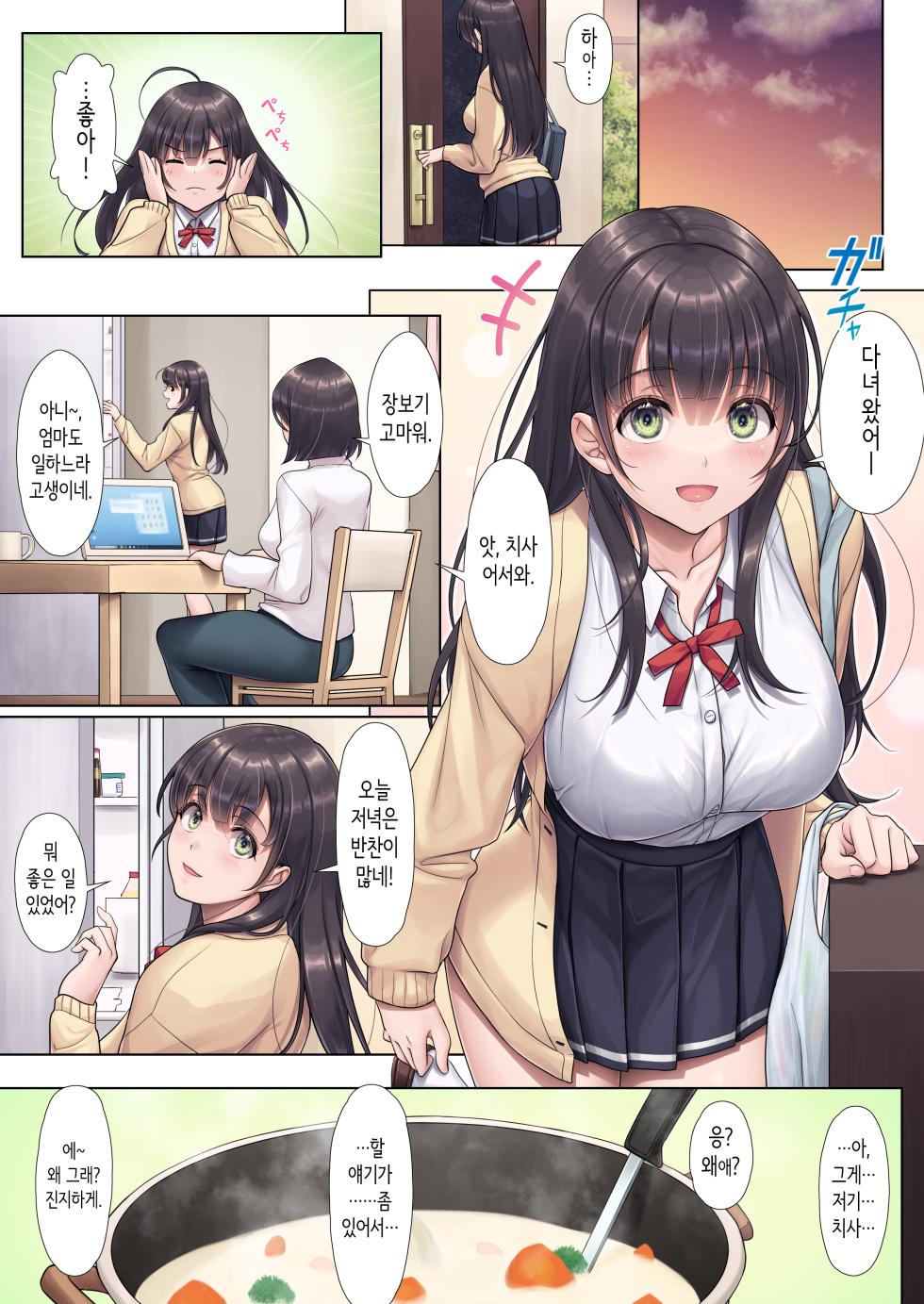[Airy Socks (Mafuyu HEMP)] Otou-san Yamete―― | 새아버지 그만해요―― [Korean] - Page 4