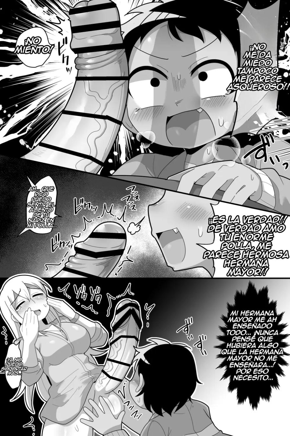 [Dakkoku Kidoutai S.A.C (Dakkoku Jiro)] Daisuki na Kinjo no Yasashii Onee-chan ga Futanari datte node Senyou Onaho ni Narimashita | Me convertí en el Onahole exclusivo de mi hermana mayor Futanari [Spanish] [El rey del futanari] - Page 9