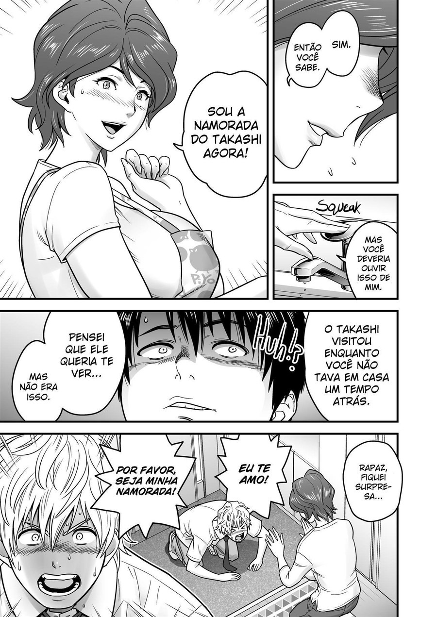 [Re-Fire (Tatsunami Youtoku)] Haha ga Tomokano ni Natta node 1–3 | Minha Mãe Está Fodendo com o Meu Amigo 1–3 [Portuguese-BR] - Page 8