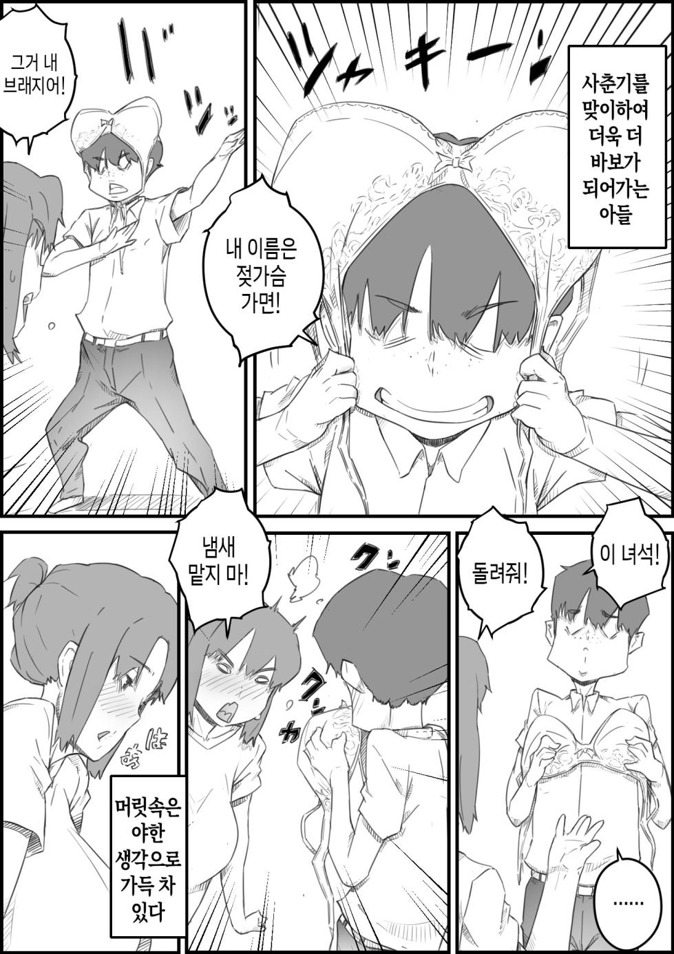 [Hirekatsu] Hajimete wa, Kaa-san de... Haha to Musuko no Manatsu no Himegoto | 처음은, 엄마로… 엄마와 아들의 한여름의 비밀 [Korean] [팀 숙녀] - Page 4