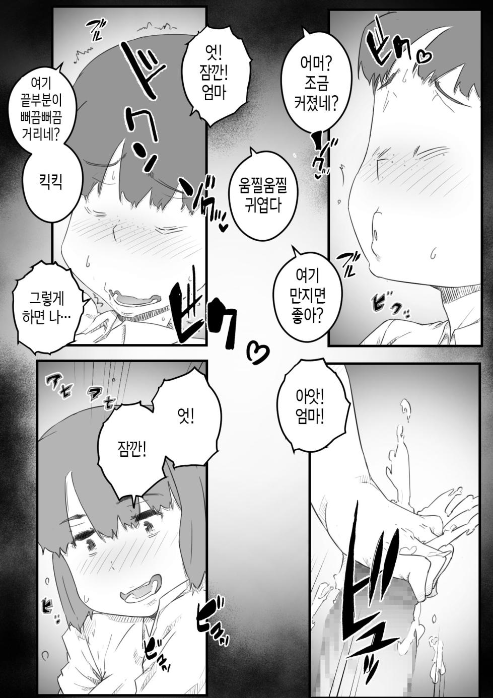 [Hirekatsu] Hajimete wa, Kaa-san de... Haha to Musuko no Manatsu no Himegoto | 처음은, 엄마로… 엄마와 아들의 한여름의 비밀 [Korean] [팀 숙녀] - Page 10