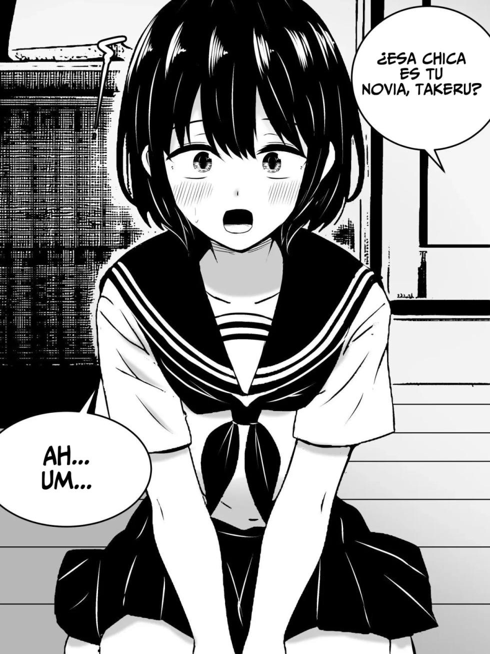 [Sazameki Dori (Sazameki)] Ore no Jiman no Kanojo ga, Chinchin Dekai Ore no Nee-chan ni Netorareta!? | My Amazing Girlfriend Was Cucked From Me By My Big Dick Sister!? [Spanish][PotMonster] - Page 9