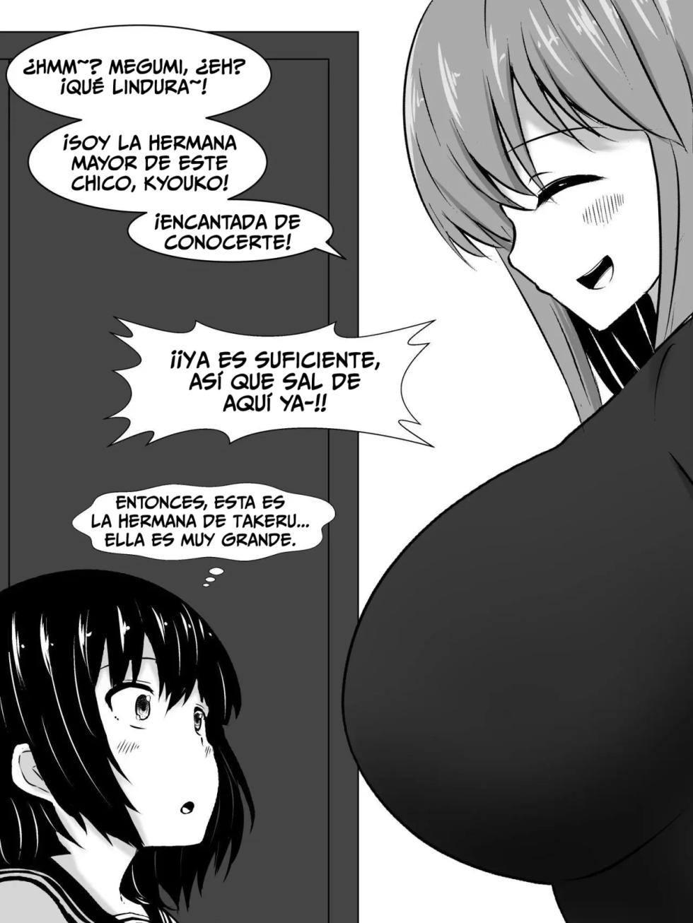 [Sazameki Dori (Sazameki)] Ore no Jiman no Kanojo ga, Chinchin Dekai Ore no Nee-chan ni Netorareta!? | My Amazing Girlfriend Was Cucked From Me By My Big Dick Sister!? [Spanish][PotMonster] - Page 11