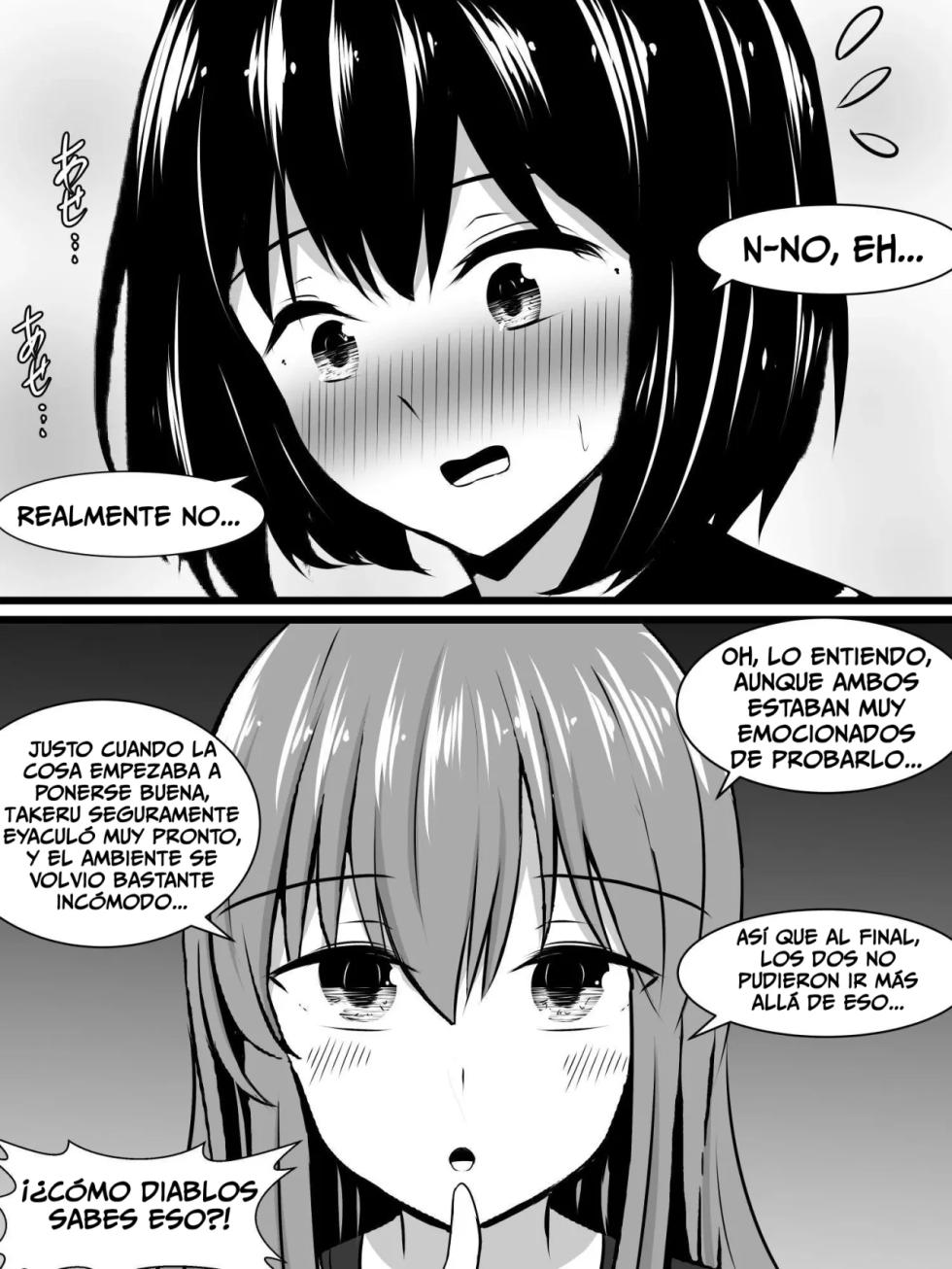 [Sazameki Dori (Sazameki)] Ore no Jiman no Kanojo ga, Chinchin Dekai Ore no Nee-chan ni Netorareta!? | My Amazing Girlfriend Was Cucked From Me By My Big Dick Sister!? [Spanish][PotMonster] - Page 16