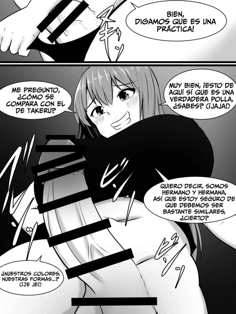[Sazameki Dori (Sazameki)] Ore no Jiman no Kanojo ga, Chinchin Dekai Ore no Nee-chan ni Netorareta!? | My Amazing Girlfriend Was Cucked From Me By My Big Dick Sister!? [Spanish][PotMonster] - Page 19