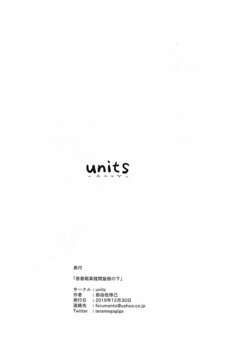[units (Nayuta Takumi)] Shishunki Ishukan Yane no shita | Pubertad entre especies bajo el mismo techo [Spanish] - Page 16