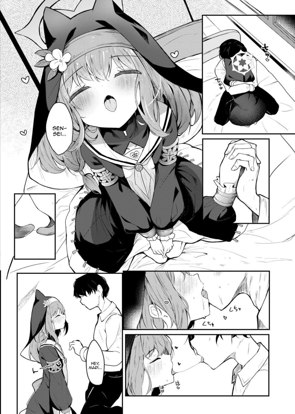 [Atelier Hinata (Hinata Yuu)] Mari to Okuchi Ecchi - Okuchi H with MARI dicribe only sex using mouth | Oral Sex With Mari (Blue Archive) [English] {Doujins.com} [Digital] - Page 3