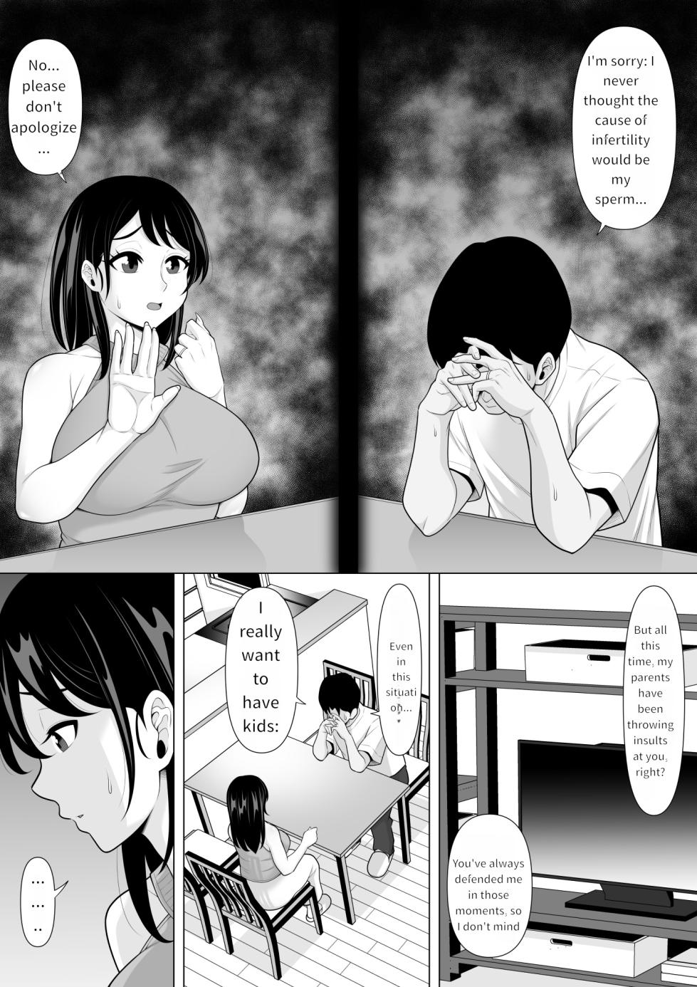 [Pot Detox] Seishi Teikyou o Uketa dake nanoni... ~Kyokon ni NTRre Tsuma ga Nikuyoku ni Kurutta Hanashi~ | Just a Sperm Donation... ~How My Wife Was Driven Crazy by Lust After Being Taken by a Huge Cock~ [English] [WarMTL] - Page 4
