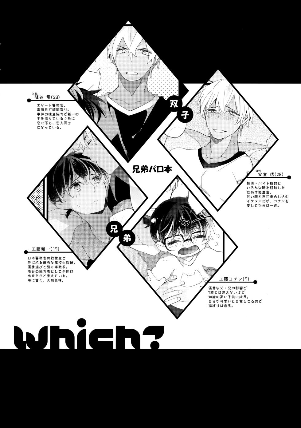 [SAKURAGASHI (Shinobu Koduki)] Which? (Detective Conan) - Page 3