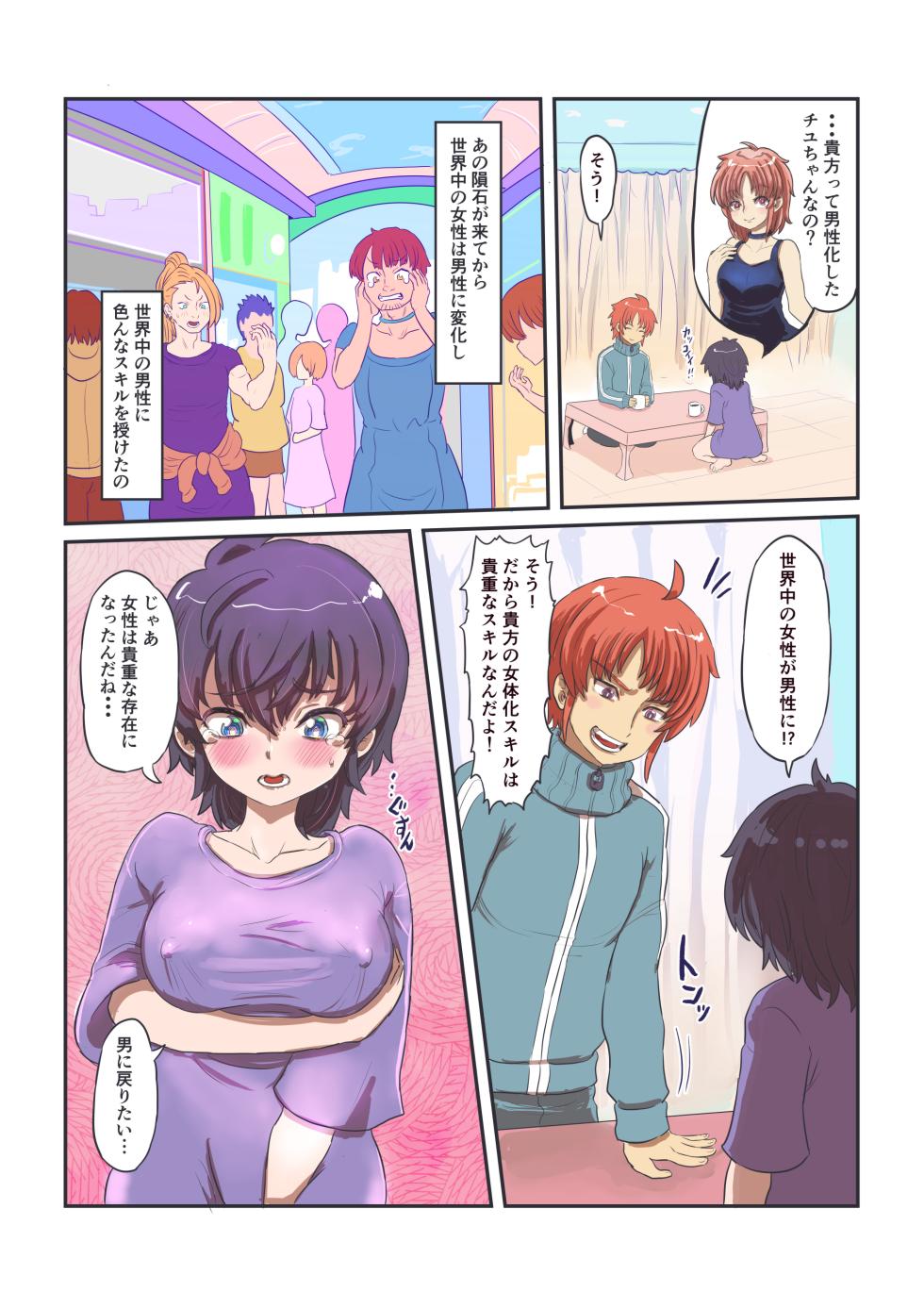 [InuCream (InuCreamice)] Jinrui no Kibou “Nyotaika” Skill de Josei ni Natta Boku wa, Otoko ni Modoru Tame Nyotai o Tankyuu Suru. - Page 13