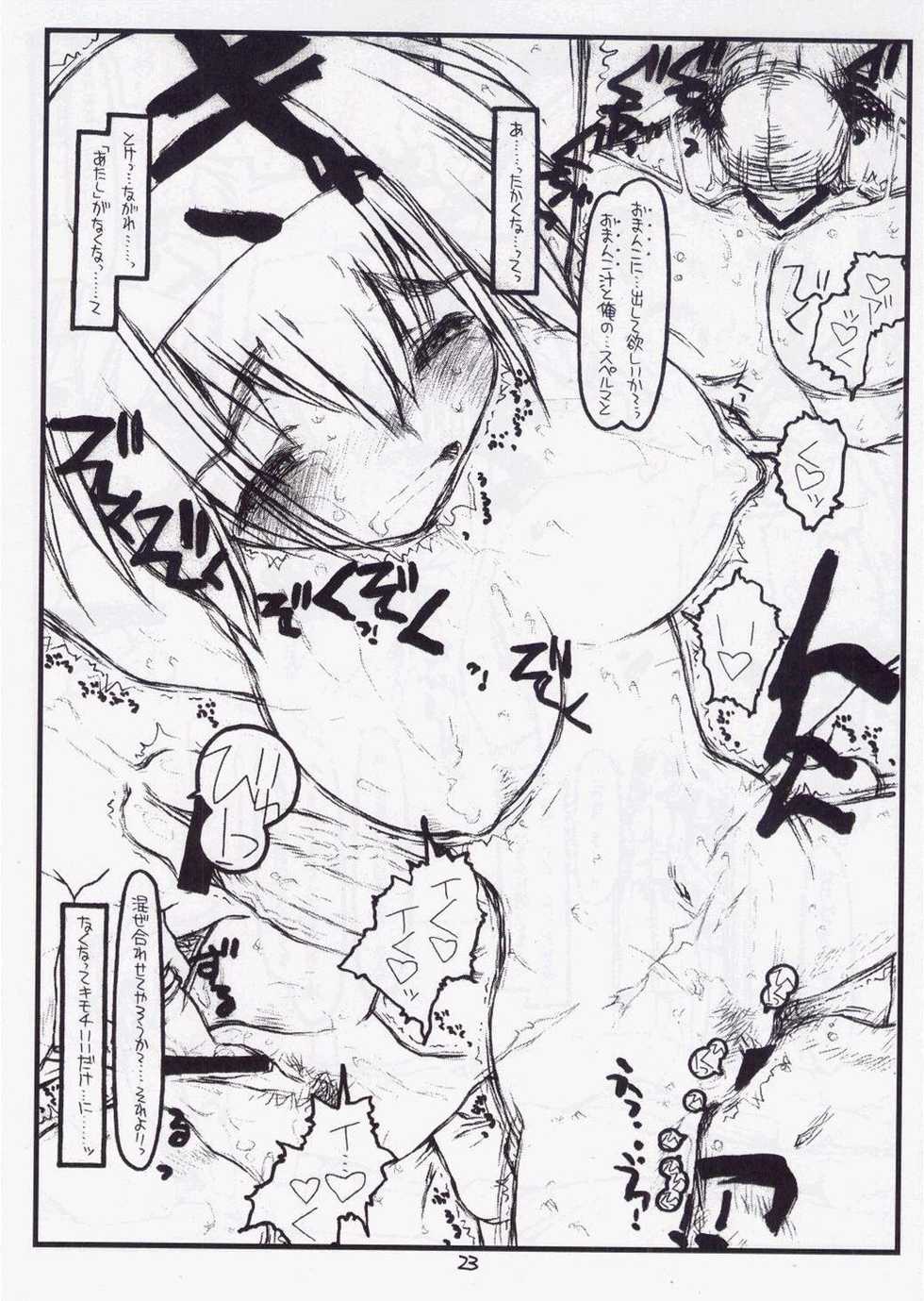 (C71) [Bolze. (Rit.)] Tsurugiya Otoko Masari Funsenki (Kizuato) - Page 22