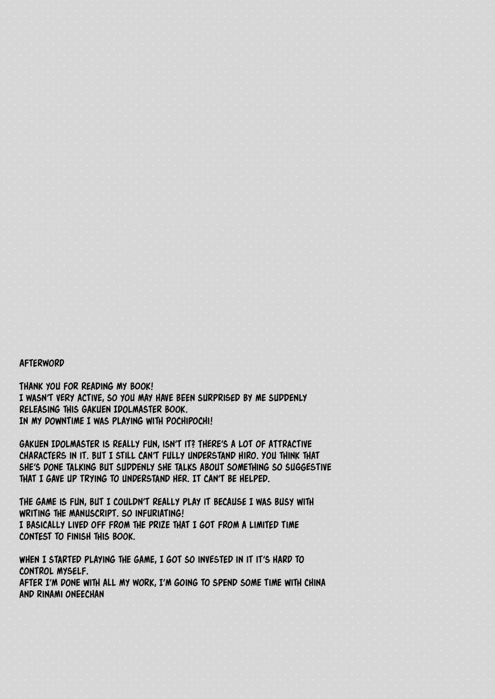 [TIES (Takei Ooki)] Hiro to Note.  | Hiro's Notebook (Gakuen IDOLM@STER) [English] [Digital] - Page 23